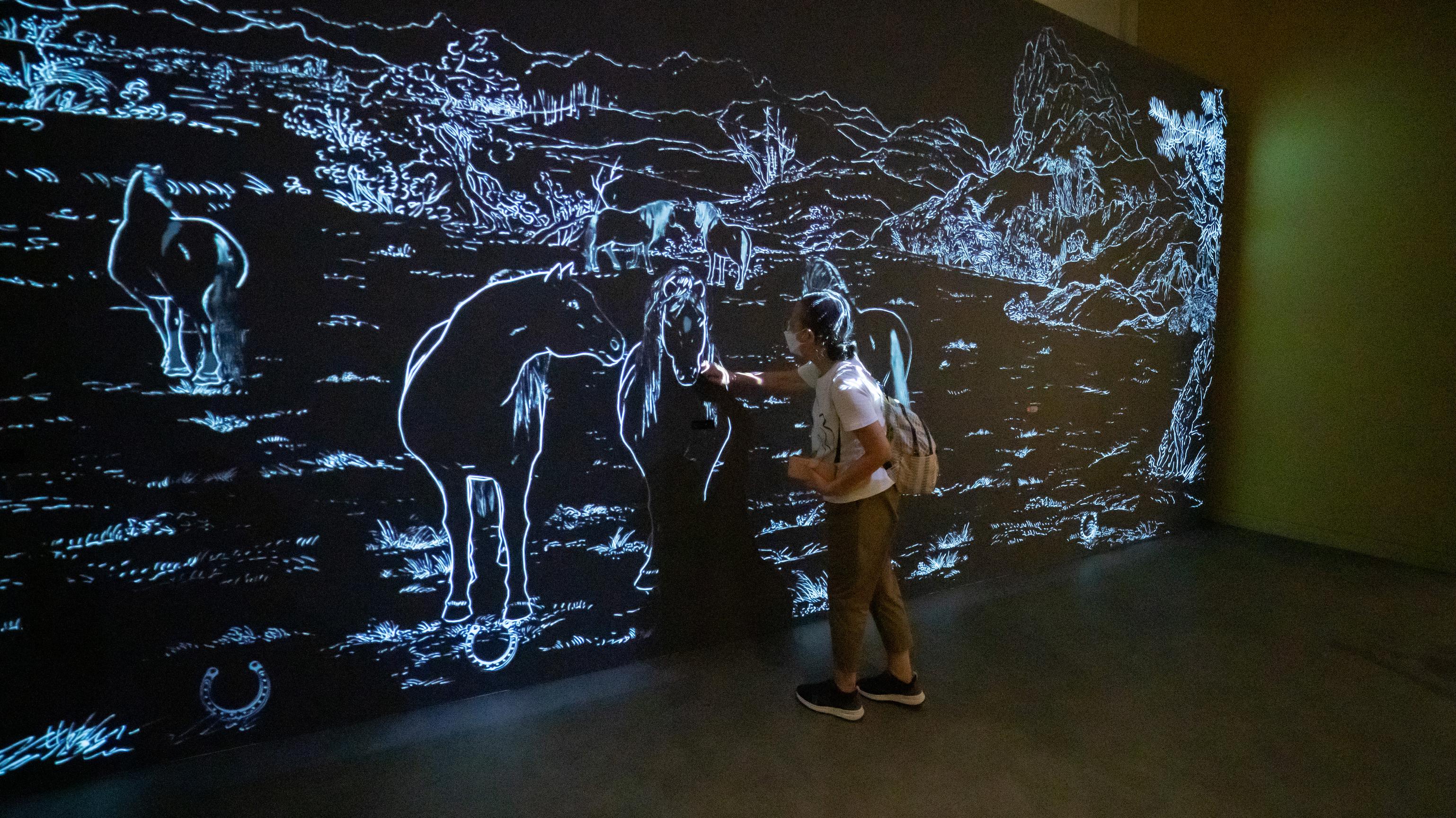 Eight Interactive Horses